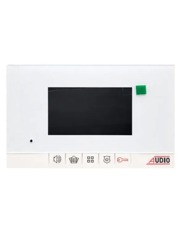 Audio 001180B 4,3" Görüntülü Diafon Mekanik Butonlu (Beyaz)